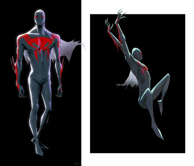 Kostum Spider-Man 2099 Spider-Verse 2