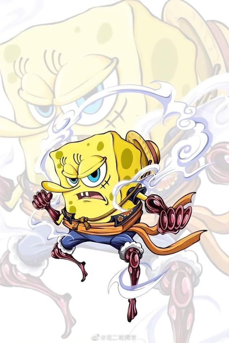 one piece spongebob crossover